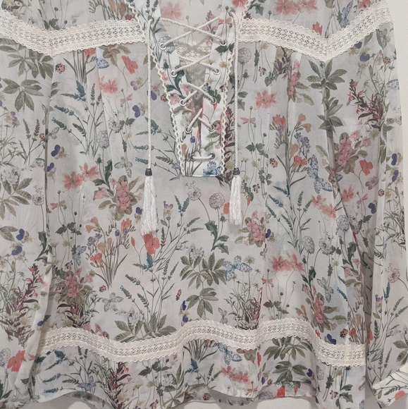 The Kooples Floral Chiffon Blouse - Picture 6 of 12